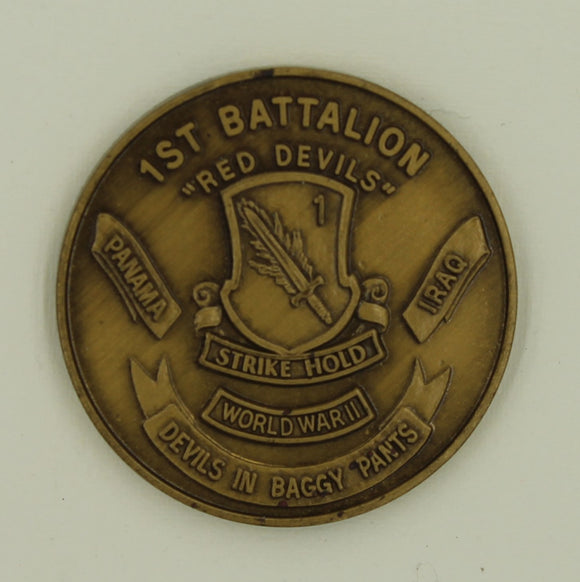 82nd Airborne 504th Parachute Infantry Regiment PIR 1st Battalion DESERT STORM Army Challenge Coin