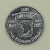 101st Airborne Division 55th Anniversary 1944-1999 Aluminium Army Challenge Coin