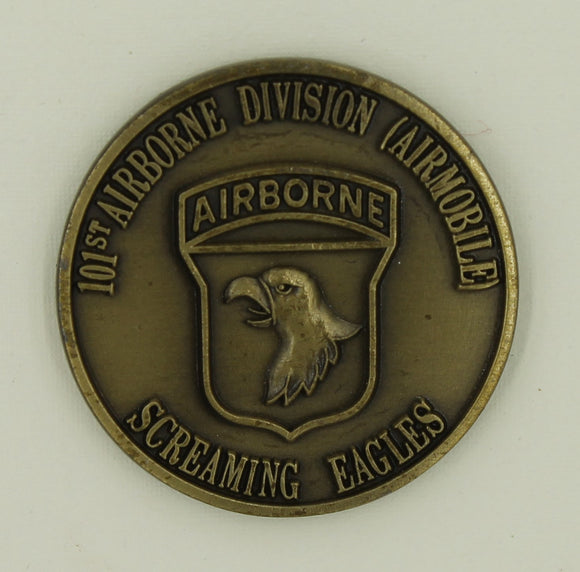 101st Airborne Div Screaming Eagles South East Asia 1965-1972 Army Challenge Coin