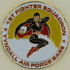 1st Fighter Squadron F-15 Eagle Tyndall AFB, FL Air Force Challenge Coin