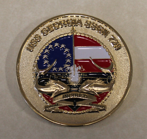 USS Georgia SSN-729 Submarine / Sub Commander Navy Challenge Coin
