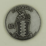 101st Airborne Div 187th Parachute Inf Reg "Rakasans" ser#4124 Army Challenge Coin