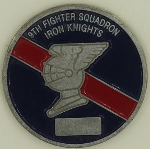 9th Fighter Squadron F-117 Stealth Once A Knight Never Enough Air Force Challenge Coin
