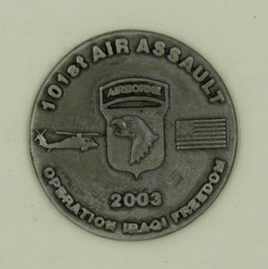 101st Airborne Division Operation Iraqi Freedom 2003 Army Challenge Coin