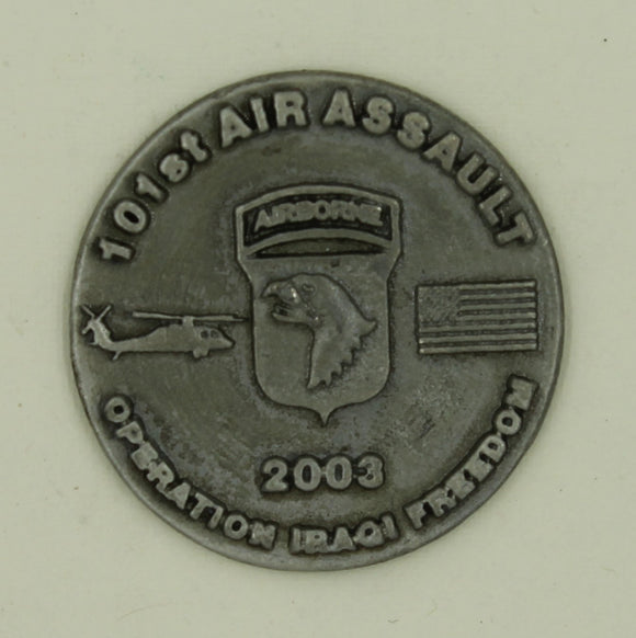 101st Airborne Division Operation Iraqi Freedom 2003 Army Challenge Coin