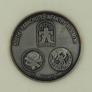 509th Parachute Infantry Regiment Charlie Company Army Challenge Coin