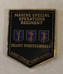 Marine Special Operations Regiment Silent Professionals MARSOC Marine Challenge Coin