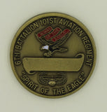 101st Airborne Divi 101st Aviation Reg 6th BN Desert Storm Army Challenge Coin