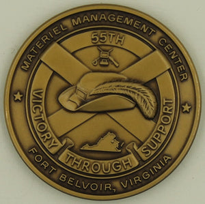 55th Material Management Center Commander Army Challenge Coin