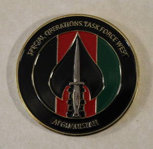 Special Operations Task Force West SOTF-W Afghanistan Commander MARSOC Marine Challenge Coin