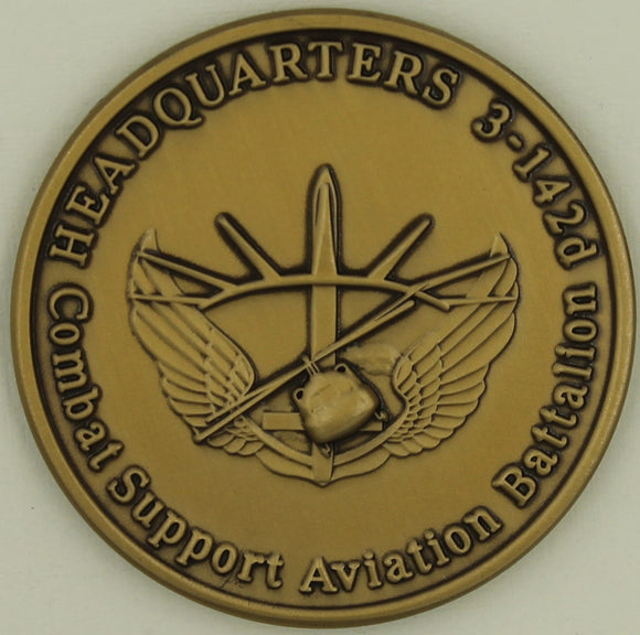 142nd Aviation 3rd Battalion Attack Helicopter Battalion Army Challenge Coin