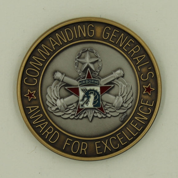 18th/XVIII Airborne Artillery Commanding General Army Challenge Coin