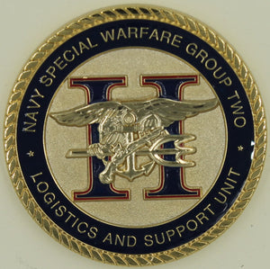 Naval Special Warfare Group Two/2 Logistics & Support Unit SEALs Challenge Coin