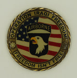101st Airborne Div 101st Aviation Reg 1st BN Op Iraqi Freedom Army Challenge Coin
