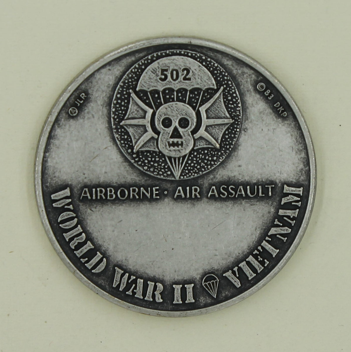 101st Airborne Div Air Assault 502nd Infantry Reg Silver Toned Army Ch ...