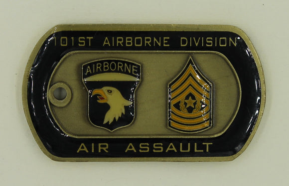 101st Airborne Div Air Assault Command Sergeant Major CSM Army Challenge Coin
