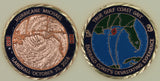 Hurricane Michael Emerald Gulf Coast True Grit Copper Finish Challenge Coin