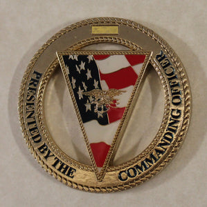 Commander Naval Special Warfare Command SEAL Team 7 / Seven Serial Numbered Navy Challenge Coin
