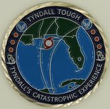 Hurricane Michael Tyndall Air Force Base FL Antique Silver Finish Challenge Coin