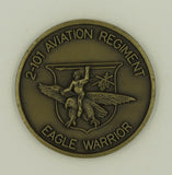 101st Airborne Div 101st Aviation Reg 2nd BN Eagle Warrior Army Challenge Coin