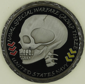 Naval Special Warfare Group Three/3 First Class Mess ser#022 SEALs Challenge Coin