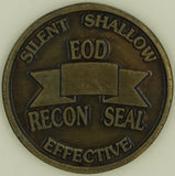 Very Shallow Water Mine Countermeasure Det EOD RECON SEAL Navy Challenge Coin