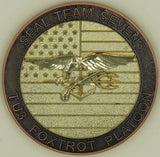 Naval Special Warfare SEAL Team Seven/7 TU3 Foxtrot / F Platoon Challenge Coin