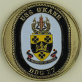 USS O'Kane DDG-77 Commander Navy Challenge Coin