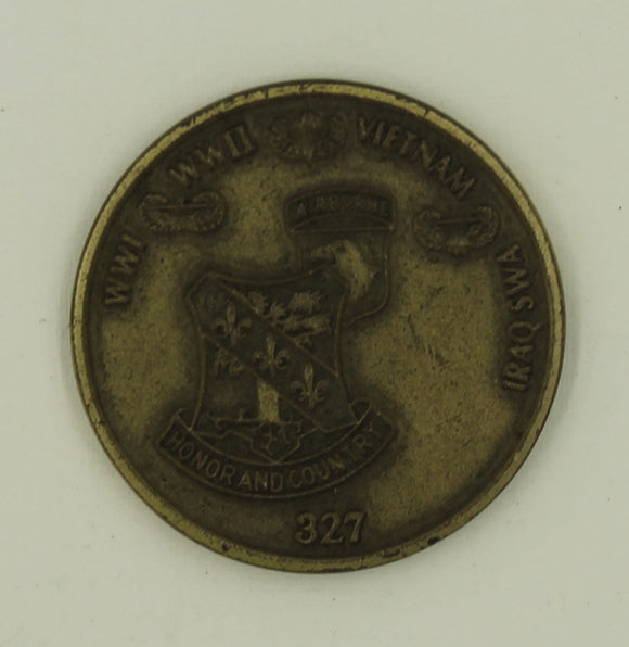 101st Airborne Division 327th Infantry Regiment Bronze Army Challenge Coin