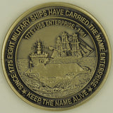 USS Enterprise Aircraft Carrier CVN-65 Association Navy Challenge Coin