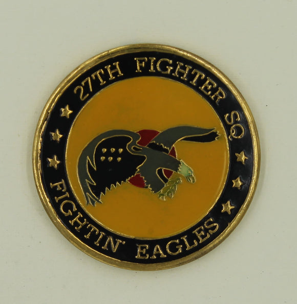 27th Fighter Squadron F-15 Eagle Operation NORTHERN WATCH Air Force Challenge Coin
