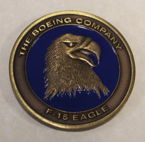 Boeing Company F-15 Eagle Around The World Nothing Comes Close Air Force Challenge Coin