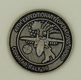 48th Expeditionary Ops Group Cerna AB Italy Air Force Challenge Coin