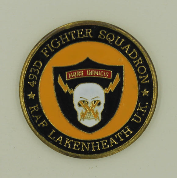 493rd Fighter Squadron F-15 Eagle RAF Lakenheath UK Air Force Challenge Coin