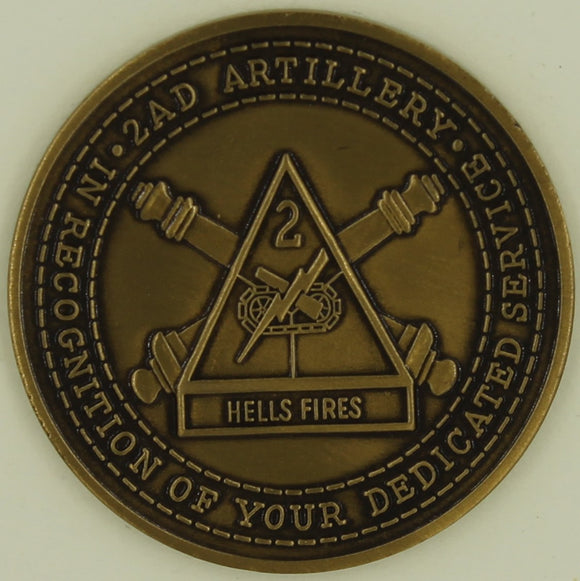 2nd Armored Division Field Artillery Army Challenge Coin