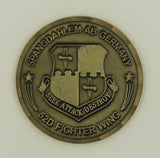 52nd Fighter Wing Mission Support Squadron Air Force Challenge Coin