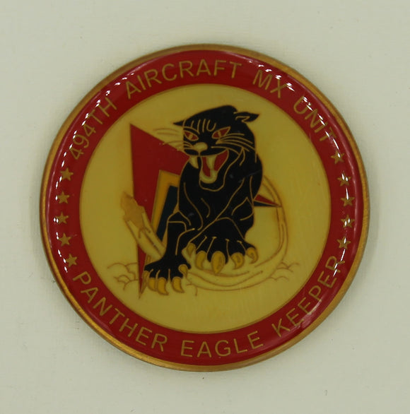 494th Fighter Squadron 48th Aircraft Maintenance Air Force Challenge Coin