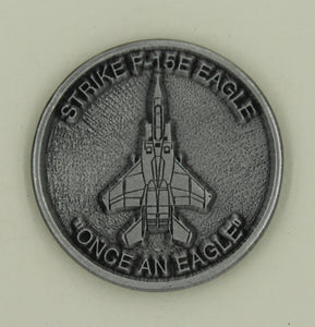 334th Fighter Squadron Eagles Strike F-15 Eagle Air Force Challenge Coin