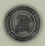 334th Fighter Squadron Eagles Strike F-15 Eagle Air Force Challenge Coin