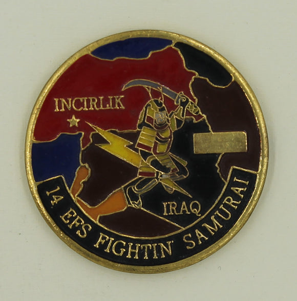 14th Expeditionary Fighter Sq Samurai Op Northern Watch Air Force Challenge Coin