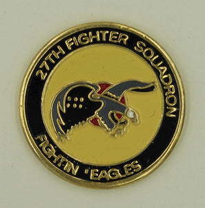 27th Fighter Squadron F-15 Eagle Keeper Air Force Challenge Coin