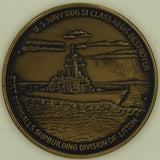 USS Ramage DDG-61 Christened 1994 Navy Challenge Coin