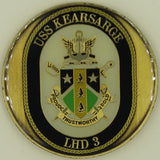 USS Kearage LHD-3 Commander Navy Challenge Coin