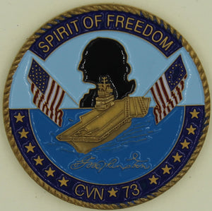 USS Washington Aircraft Carrier CVN-73 Navy Challenge Coin