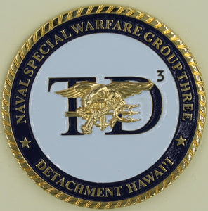 Naval Special Warfare Group Three/3 Training Detachment 3 SEAL Challenge Coin