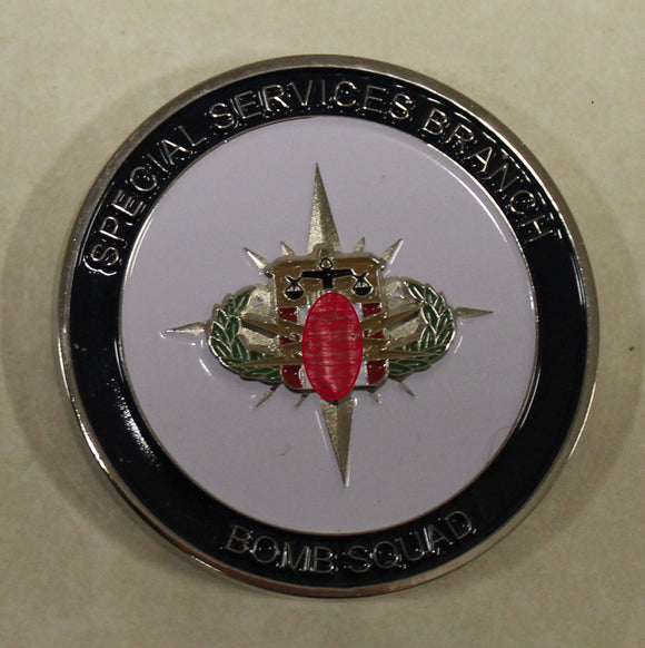 Central Intelligence Agency CIA Special Services Branch Bomb Squad EOD Challenge Coin