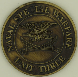 Naval Special Warfare Unit Three/3 Bahrain SEALs Challenge Coin