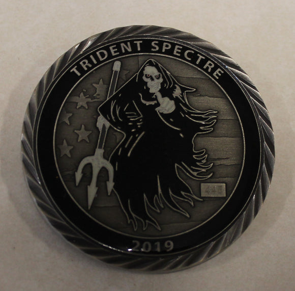 Navy SEAL Trident Spectre / Spooks 2019 Version w/ Serial Number Navy Challenge Coin