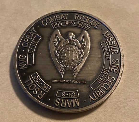 39th Air Rescue & Recovery Wing 1985 Pararescue / PJ Eglin AFB, FL AFSOC Air force Challenge Coin