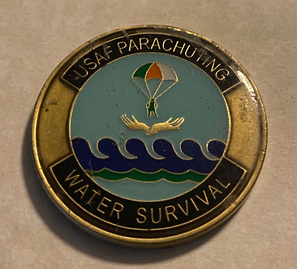 Parachuting Water Survival SERE AFSOC Air Force Challenge Coin